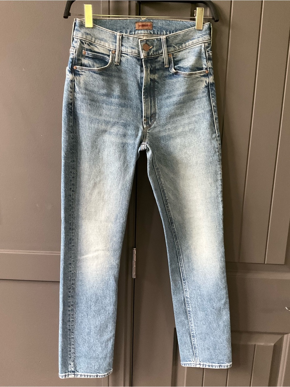 MOTHER Mid Rise Dazzler Ankle Jeans in Tropic Like It’s Hot